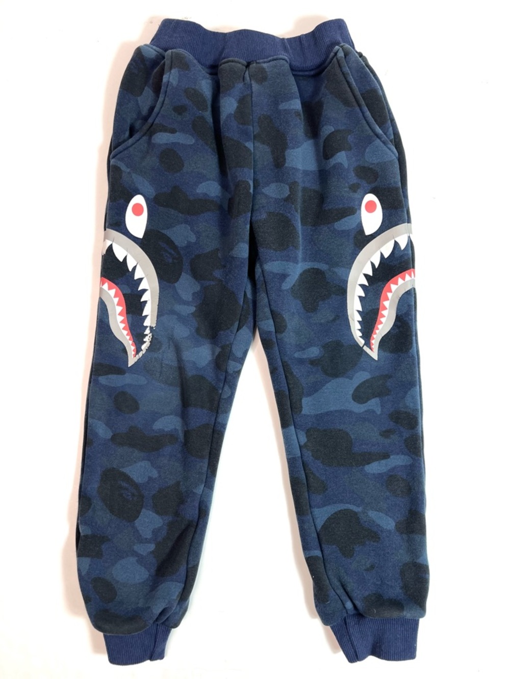 Lola and The Boys Camo Shark Sweatpants Blue Size 8